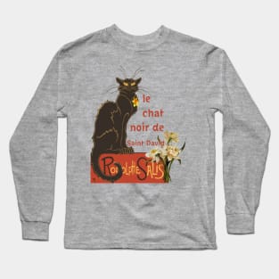 Le Chat Noir De Saint David Rodolphe Salis Long Sleeve T-Shirt